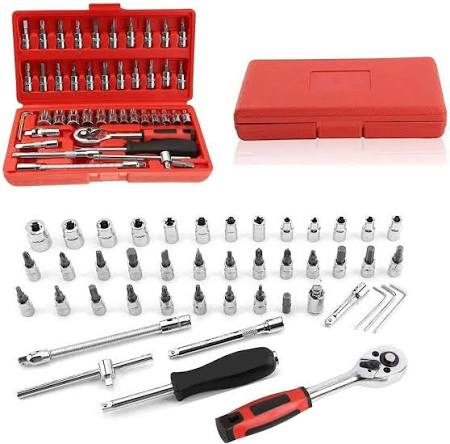 OPTIFINE Stainless steel 46 in 1 portable Hardware ToolKit,for workshop,home,automobiles